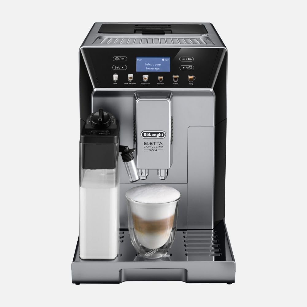 Delonghi ECAM46860S Eletta Evo Fully Automatic Espresso Cappuccino Coffee Maker with One Touch LatteCrema System