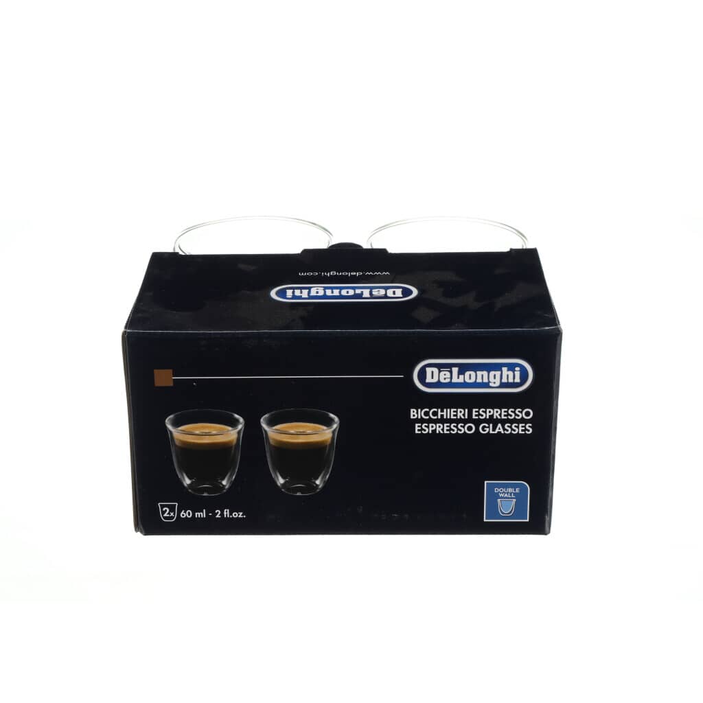 Delonghi 5513284151 Fully Automatic Espresso Machine Espresso Glasses (60Ml 2X)