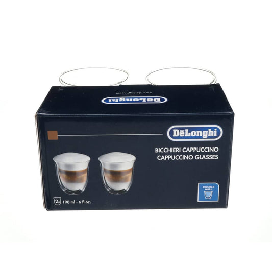 Delonghi 5513284161 Fully Automatic Espresso Machine Cappuccino Glasses