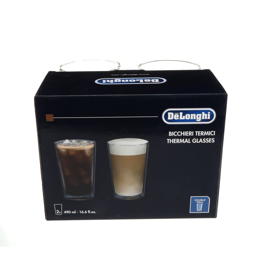 Delonghi AS00001404 Espresso Machine 2 X 490Ml Glasses For Cold Drink