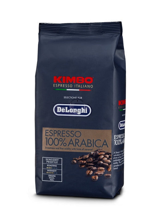 Delonghi 5513282381 Fully Automatic Espresso Machine Coffee Beans Kimbo Arabica 250 G