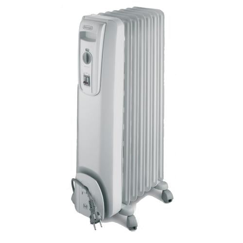 Delonghi 2507L Portable Oil-Filled Radiator Electric Heater, 1500W