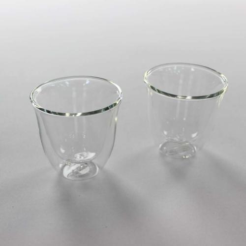 Delonghi 5513214591 Drip Coffee Maker 2 Double Wall Espresso Glasses